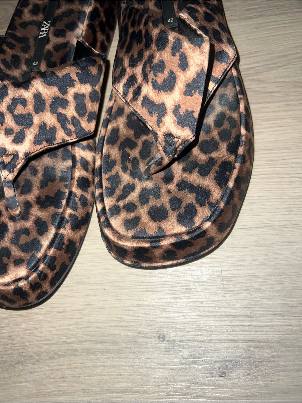 Zara Leopard Print Sandals Size 11 - Picture 14 of 16